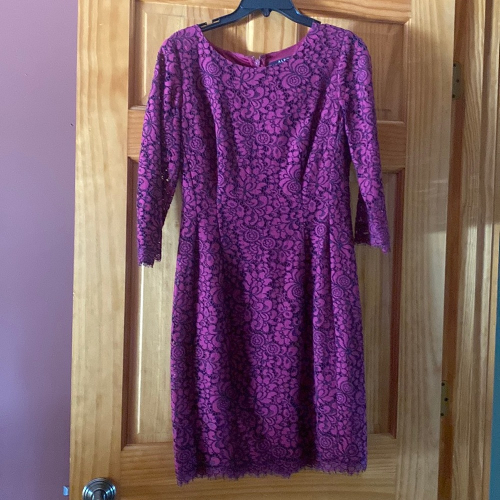 Alex Marie pink and black dress.  Size 6